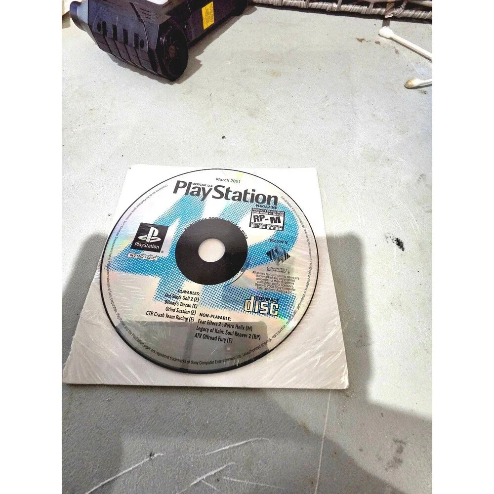 Official U.S. PlayStation Magazine March 2001 Demo Disc Unopened PS1 OPM